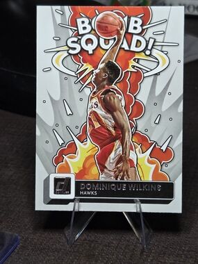 Russ Red and White 'Bomb Squad' Basketball Art Card